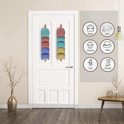 Hat Rack - 2 Pieces - Cap Rack - Cap Holder - Storage for Caps and Holders - Organizer for Caps - Coat Hook - Wall Coat Rack - Wall Hooks - Clothes Hooks - Towel Hook - Kitchen Hook - For Various Hats - Includes Screws.