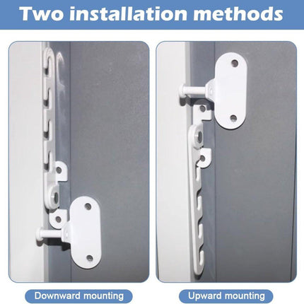 Pieces Window Stopper - Window Limiter - Window Security - Child Lock for Window - Window Tilt Regulator for Adjusting the Window Opening - Suitable for Any Window - Window Lock - Locks for Windows - Child Lock - Safety - Frame Lock - Small Lock - White.
