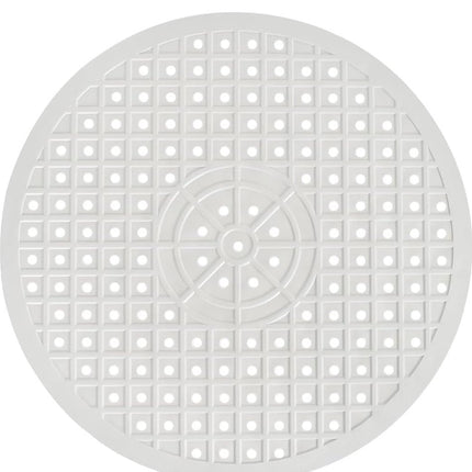 Sink Mat - ø 31 Cm - Sink Mats - For Sink - Round Sink Mat - Washbasin Mat - White Round Rubber Sink Mat - Tpr Material - Rubber Countertop Mat Sink - For Kitchen Sink Floor, Cutlery And Glassware - Washbasin Mat - White - 1 Piece.