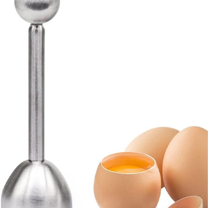 Eggshell Cutter - Stainless Steel - Egg Cutters - Eggshell Opener - Egg Decapitator - Egg Topper - Egg Unchopper - Egg Slicer - Kitchen Utensils - Silver - 1 Piece - Dishwasher Safe.