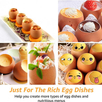 Eggshell Cutter - Stainless Steel - Egg Cutters - Eggshell Opener - Egg Decapitator - Egg Topper - Egg Unchopper - Egg Slicer - Kitchen Utensils - Silver - 1 Piece - Dishwasher Safe.