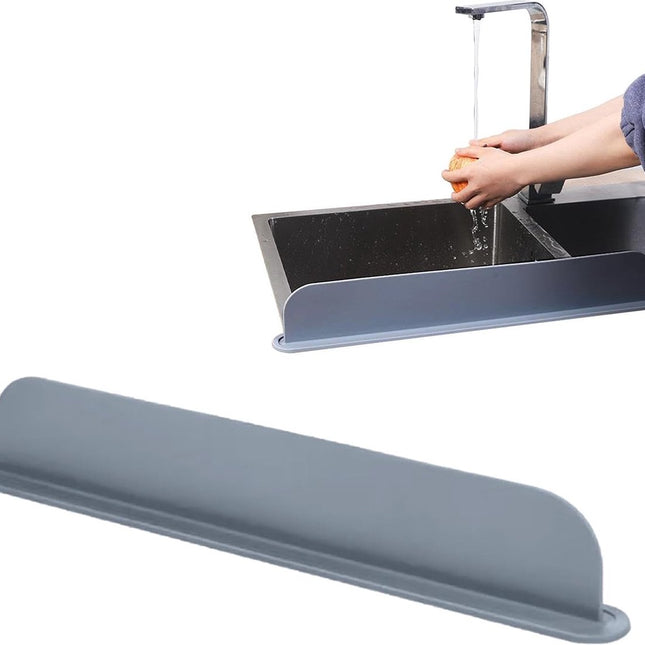 Sink Protection Mat - Countertop Accessories - Silicone Mat for Faucet - Sink - Drying Mat - Against Water - Kitchen Countertop Drying Mat - Kitchen Sink Splash Guard - For the Kitchen Faucet Basin - Reusable - Anti-Splash - Grey.