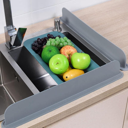 Sink Protection Mat - Countertop Accessories - Silicone Mat for Faucet - Sink - Drying Mat - Against Water - Kitchen Countertop Drying Mat - Kitchen Sink Splash Guard - For the Kitchen Faucet Basin - Reusable - Anti-Splash - Grey.