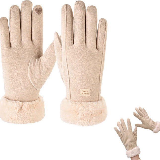 Winter Gloves - Touchscreen Winter Gloves - Winter Gloves - Warm - Women's - Windproof - Winter Gloves - One Size - For Cycling, Motorcycle, Scooter, Sports and Walking