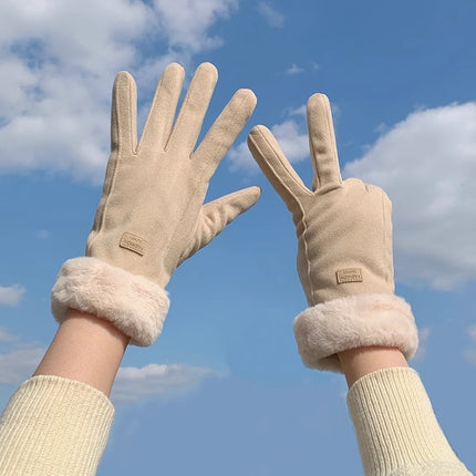 Winter Gloves - Touchscreen Winter Gloves - Winter Gloves - Warm - Women's - Windproof - Winter Gloves - One Size - For Cycling, Motorcycle, Scooter, Sports and Walking.