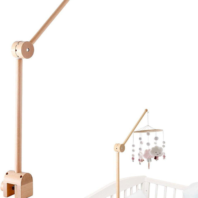 Playpen Mobile - Mobile Holder - Crib Mobile - Wooden Baby Mobile Holder - Wooden Musical Mobile Holder - Wooden Baby Mobile Holder - Wooden Playpen Mobile Holder - Baby Room Decoration - Adjustable Arm for Playpen - Easy to Mount - Adjustable - For Playp.