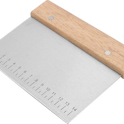 Dough Scraper - 2 Pieces - Dough Scraper - Dough Cutter - Dough Cutter - Cake Scraper - Semi-Round Dough Cutter - Fondant Scraper - Pizza Knife - Cake Scraper - Pie Scraper - Kitchen Scraper - Ergonomic - For Pies and Cakes - Dishwasher Safe - Stainless S.