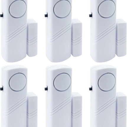 Alarm - 6-piece - Professional door/window alarm - Siren - Security Siren - Wireless anti-burglary alarm - Home burglary - Magnetically operated - Motion sensor - Window/door sensors - Practical - loud - 90dB - Safe and Rest assured.