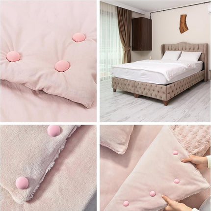 Duvet Clips 16 Pieces - Duvet Clamps - Mesh - Duvet Pegs - Duvet Cover Clips - Sturdy Duvet Clips - Duvet Pegs - Sheets - Duvet Clamps - Clamps - Duvet Clips - Blankets - Pegs - Duvet - Organize - 4 Colors.