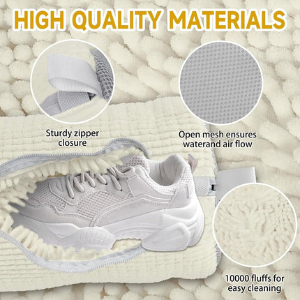 Laundry Bag - Shoe Laundry Net - Shoe Laundry Bag - Shoe Laundry Bag - 39 x 19 Cm - Anti-Deformation Mesh - Delicate Laundry - Shoe Washing - Shoe Laundry Bag - Laundry - Washing Machine - Shoes / Sneakers - With Zipper and Hanging Ring - Reusable.