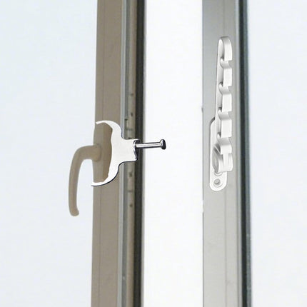 Pieces Window Stopper - Window Limiter - Window Stay - Window Security - Window Tilt Regulator for Adjusting the Window Opening - For Every Window - Window Stay - White - Including Installation Material.