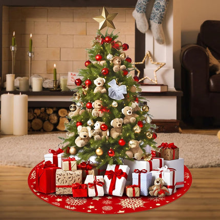 Christmas tree skirt - Christmas tree rug - Christmas rug - Tree  - et - Christmas tree rugs - 90 cm - Christmas tree decoration - Christmas tree rug for under the Christmas tree - Christmas - For Christmas decorations for the holidays.