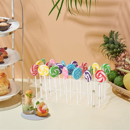 Cake Pop Baking Mold - 21 Holes - Lollipop Display Stand - Lollipop Holder - Cake Pop Maker - Cake Pop Set - Cake Pop Holder - Cake Pop Sticks - Pop Cake Maker - Candy - Decoration - for /Carnival /Party /Holiday /Halloween /Christmas(No candy).