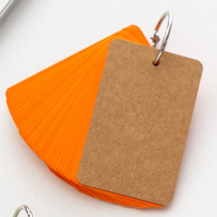 Index Cards - 4 Colors - Flashcards - Flashcards - Vocabulary Cards - Lined - Colorful Learning Cards - Flashcards 200 Pieces - Learning Vocabulary with Rings - Learning Cards - For On the Go - Learning Notes - School Supplies - Home - Office.
