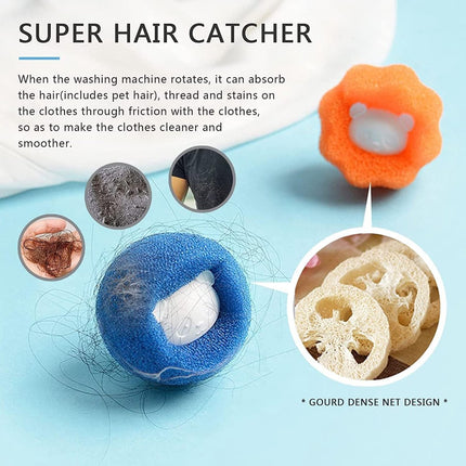 Washing Machine Laundry Balls - 12 Pieces - Laundry Ball - Anti-Hair - Dryer Ball - Fabric Softener Ball - Dryer Ball - Anti-Rolling Laundry Ball - Cleaning Supplies - Household Gadgets - Reusable - Hair Catcher - Anti-Flint - For Washing Machine/Dryer.