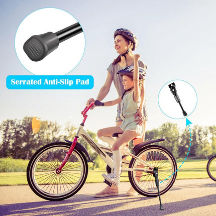 14 Inch - Bicycle Stand for Children's Bikes - MTB Kickstand - Single Bicycle Stand - Bicycle Accessories for Children - Bicycle Stand - Side Stand for Bicycles - Bicycle, E-Bike, City Bike & Mountain Bike - Black - Easy to Install.
