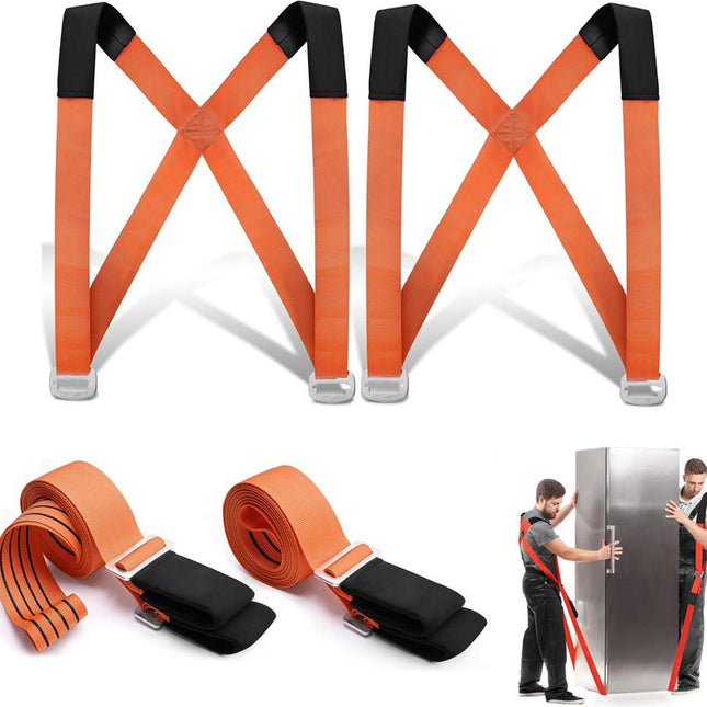 Moving Harness with Lifting Straps Set - Moving Aid - Moving Straps - Moving Belt - Lifting Aid - Tie-down Straps / Lifting Slings - 270kg Load Capacity - Furniture Dolly - Moving - Carrying Strap - Set for 2 People.