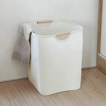 Cotton Laundry Basket - Laundry Bag - Laundry Basket - With Handles - 30x30x40cm - Durable - High Capacity - Foldable - Laundry Box - Clothes Organizer - Laundry Basket - Laundry Baskets - Dirty Clothes Basket - Storage Basket - Simple.