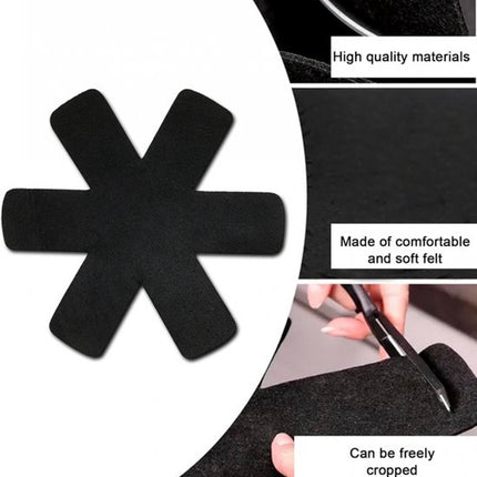 Pan Protectors - 6 Pieces - 38 Cm - Pan Protector - For Between Pans - Protection Set - Prevent Scratches on Cutlery - Anti-Scratch - Heat Resistant - Black.