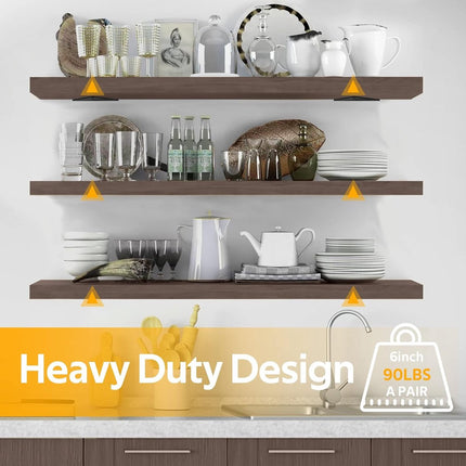 Shelf Brackets - 4 Pieces - Triangular Shelf Bracket - Wall Bracket - Wall Brackets - 80*100mm - Steel - Invisible - Triangular - Incl. Mounting Material - Floating Shelf Holder Wall Bracket - Metal Shelf Brackets - Black - For Living Room, Bedroom, Garag.
