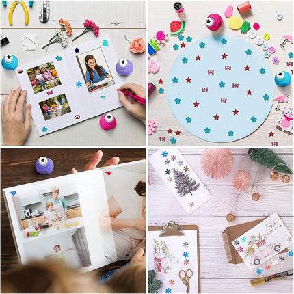 Creative Punch - interesting paper craft punch - shape punch - handmade hole punch - crafting - DIY handmade hole punch - for making greeting cards - artwork - Gift - 8-piece - for festival / Halloween / Christmas.