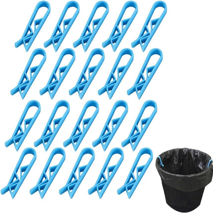 Trash Can Clips - 10 Pieces - Garbage Bag Grip - Garbage Bag Holder - Fixing Clips - Trash Can Fixation Clips - Waste Bag Clip Holder - Storage Clip - Anti-Slip Holder - For Garbage Bag - Garbage Bag Clamp - With Garbage Bag Closure Function - Plastic - B.