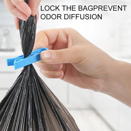 Trash Can Clips - 10 Pieces - Garbage Bag Grip - Garbage Bag Holder - Fixing Clips - Trash Can Fixation Clips - Waste Bag Clip Holder - Storage Clip - Anti-Slip Holder - For Garbage Bag - Garbage Bag Clamp - With Garbage Bag Closure Function - Plastic - B.