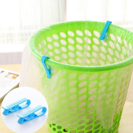 Trash Can Clips - 10 Pieces - Garbage Bag Grip - Garbage Bag Holder - Fixing Clips - Trash Can Fixation Clips - Waste Bag Clip Holder - Storage Clip - Anti-Slip Holder - For Garbage Bag - Garbage Bag Clamp - With Garbage Bag Closure Function - Plastic - B.