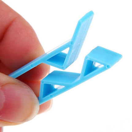 Trash Can Clips - 10 Pieces - Garbage Bag Grip - Garbage Bag Holder - Fixing Clips - Trash Can Fixation Clips - Waste Bag Clip Holder - Storage Clip - Anti-Slip Holder - For Garbage Bag - Garbage Bag Clamp - With Garbage Bag Closure Function - Plastic - B.