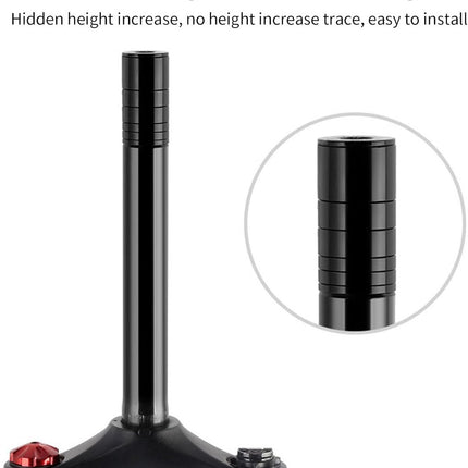 Stem Extender - Professional Stem Extender - Bicycle Handlebar Riser - Bicycle Handlebar Riser - Comfortable Cycling - Sturdy - Non-deformable - Comfort - Stability Performance - Ideal for Everyday Cyclists / Cycling Enthusiasts - Black.