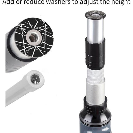 Stem Extender - Professional Stem Extender - Bicycle Handlebar Riser - Bicycle Handlebar Riser - Comfortable Cycling - Sturdy - Non-deformable - Comfort - Stability Performance - Ideal for Everyday Cyclists / Cycling Enthusiasts - Black.