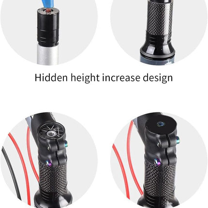 Stem Extender - Professional Stem Extender - Bicycle Handlebar Riser - Bicycle Handlebar Riser - Comfortable Cycling - Sturdy - Non-deformable - Comfort - Stability Performance - Ideal for Everyday Cyclists / Cycling Enthusiasts - Black.