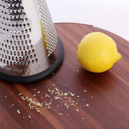 Grater - Hand Grater - Lemon Grater - Cheese Grater - Kitchen Grater - Ginger Grater - Garlic Grater - Table Grater - With 3 Grating Methods - 3 Cutting Surfaces - Multifunctional - Kitchen Utensils - Kitchen Accessories - Stainless Steel - Silver.