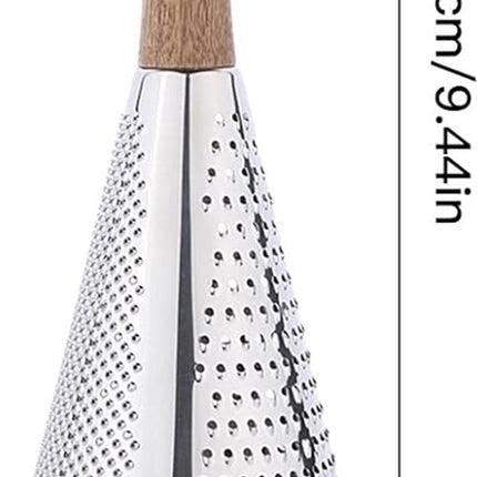 Grater - Hand Grater - Lemon Grater - Cheese Grater - Kitchen Grater - Ginger Grater - Garlic Grater - Table Grater - With 3 Grating Methods - 3 Cutting Surfaces - Multifunctional - Kitchen Utensils - Kitchen Accessories - Stainless Steel - Silver.