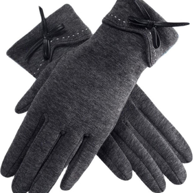 Thermal Gloves - Winter Sports - Thermal - Waterproof - Autumn - Winter Gloves Women's Thin Section Keep Warm - Touchscreen Single Layer - Windproof Cycling - Tie Nice Elasticity Gloves