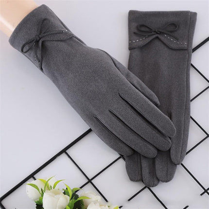 Thermal Gloves - Winter Sports - Thermal - Waterproof - Autumn - Winter Gloves Women's Thin Section Keep Warm - Touchscreen Single Layer - Windproof Cycling - Tie Nice Elasticity Gloves.