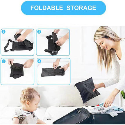 Airplane Bed - Airplane Footrest - Airplane Toddler Bed - Baby Travel Bed - Toddler Travel Bed - Baby Bed - Toddler Bed - Airplane Footbed - Child Seat Extender - Lightweight and Foldable - Comfortable - Water Resistant - Washable.