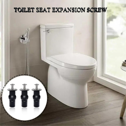 Toilet Seat Hinges - 8 Pieces - Stainless Steel - Universal Hinges for Toilet Seat - Toilet Seat Extension Screws - Universal Toilet Seat Screws and Bolts - Toilet Accessories - Toilet Seat Installation Mounting Set - Sturdy - Toilet Seat Parts.