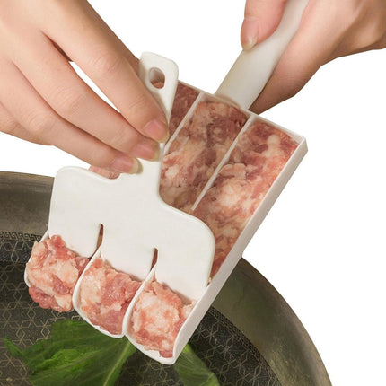 Meatball Maker - High-Quality Non-Stick Meatball Maker - Small Meatball Maker - Meatball Tongs - Meatball Maker - Time-Saving - Kitchen Utensils - Cooking Supplies - effortlessly 3 perfect meatballs at once.