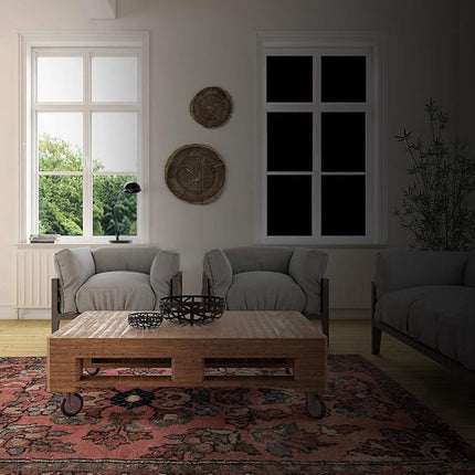 Blackout Window Film - Office/ Home/ Bathroom/ Bedroom/ Kitchen Blackout Window Film - Blackout Window Sticker - Opaque Glass Sticker - Heat Insulation, Sunscreen, Anti-UV, Decorative Window Sticker - 45x100cm - With scraper.