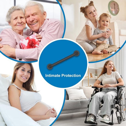 Wall Grab Bar - Extra Grip - Handle / Wall Grab Bar for Bathroom / Shower / Toilet - 40 Cm - Toilet Grab Bar - Bath Grab Bar - Shower Grab Bar - Non-Slip Grab Bar - Bathroom Handle - Bathroom - Stairs - Complete Installation Accessories - Matte Black.
