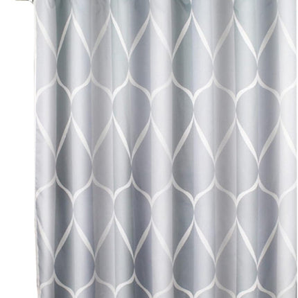 Anti-Mold Shower Curtain - Shower Curtain - Waterproof - 120x180 Cm - Waterproof Washable Anti-Mold Polyester Shower Curtains - Grey - With 8 Shower Curtain Hooks.