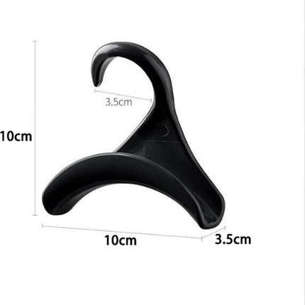 Bag Hanger - 10 Pieces - Bag Hangers - Hanging Hooks - Handbag Hook For Wardrobe - Hangers - Handbag - Clothes Hanger - Bags - Handbag Hanger For Wardrobe - For Hanging Bags/Wallets/Handbags/Belts/Scarves/Hats/Clothing - Black And White.