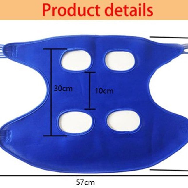 Cat, Dog Hanging Bag - 11-Piece Pet Grooming Hammock - For Easy Nail Trimming - Size S - Pet Hammock - Pet Grooming - Pet Care Hammock - Pet Nail Trimming Harness - 57x44.5 Cm - Blue.