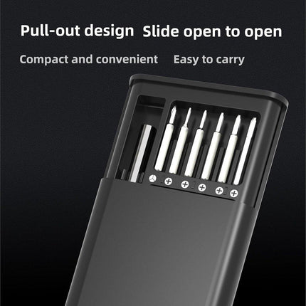 24-piece - High-quality Precision screwdriver set - Professional small compact screwdriver repair kit - portable mini tool set - Universal - for Smartphone / glasses / watch / laptop - with Phillips head flat head - magnetic.
