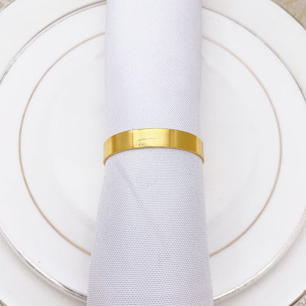 12 pieces gold metal napkin rings - elegant napkin ring - Christmas napkin rings - boho round gold napkin ring for weddings - party dinner - anniversary table decoration.