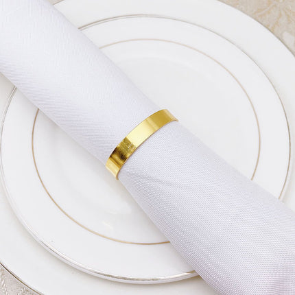 12 pieces gold metal napkin rings - elegant napkin ring - Christmas napkin rings - boho round gold napkin ring for weddings - party dinner - anniversary table decoration.