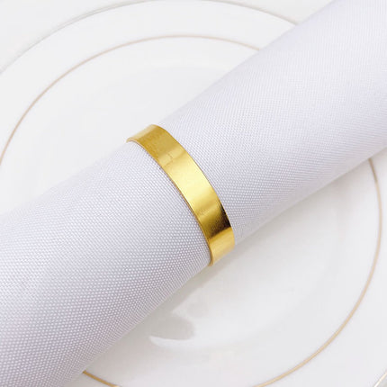12 pieces gold metal napkin rings - elegant napkin ring - Christmas napkin rings - boho round gold napkin ring for weddings - party dinner - anniversary table decoration.