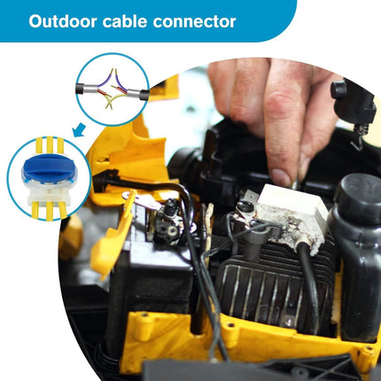 Gel Connector - 25 Pieces - Cable Connector - Model 314 - Boundary Wire - Perimeter Wire Connectors - Robotic Mower Wire Connector - Waterproof Cable Clamp - for Robotic Mowers / Garden / Outdoor / Car - Gel-Filled Splice Connector.