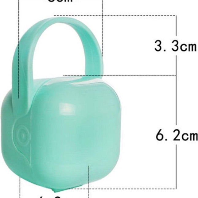Pacifier Storage Container - Pacifier Box - Easy to Take Anywhere - Pacifier Carrier Bag - Pacifier Storage Box - Pacifier Storage Boxes - Green+Pink - 2 Pieces.